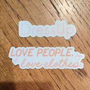 Sticker Set - Pink and White Self-adhesive